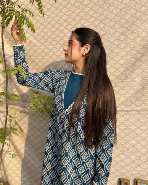 Indigo Elegance – 3-Piece Lawn Suit